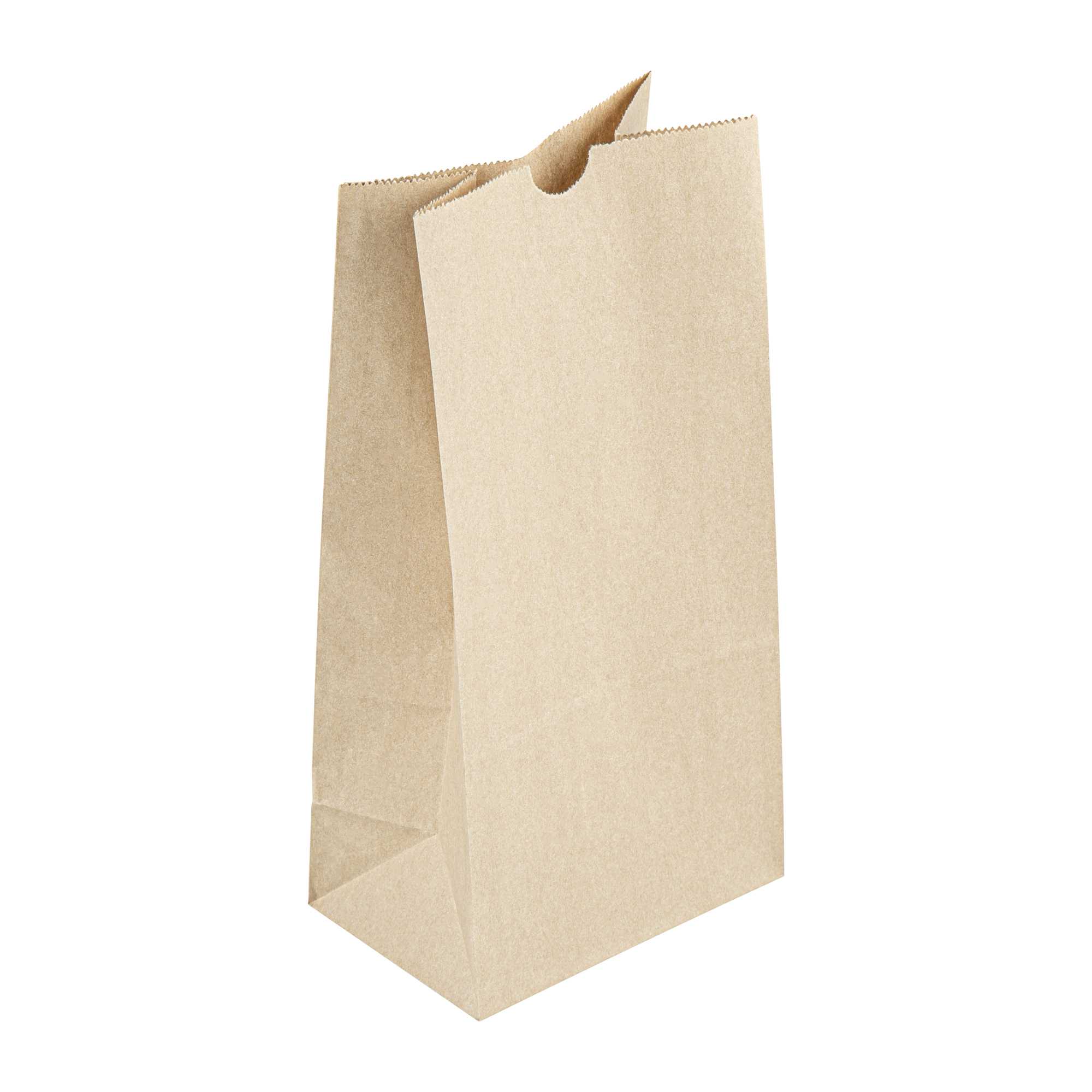 SustainaLite 8 lb Kraft Paper Bag - 6" x 4" x 12 1/2" - 1000 count box