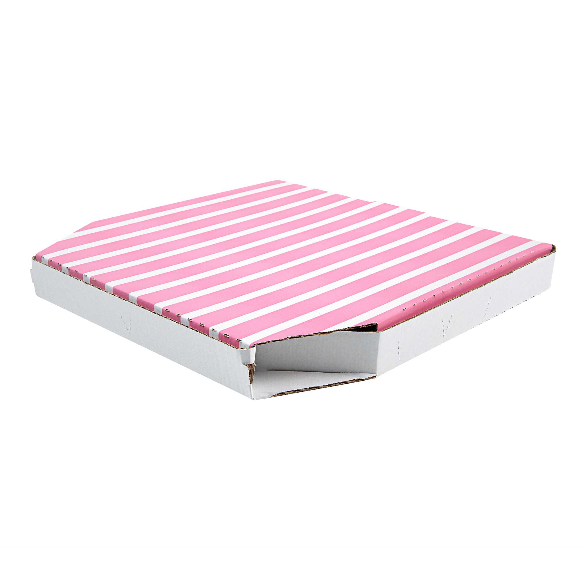 Pizzaly Pink Printed Corrugated Pizza Box - Slanted - 16" x 16" x 2" - 50 count box