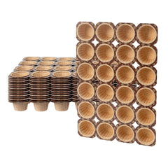 Panificio 24-Cup Kraft Paper Muffin Tray - 2 oz / Cup - 20