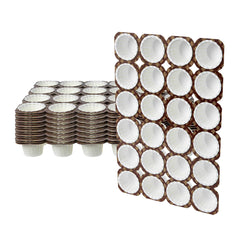 Panificio 24-Cup White Paper Muffin Tray - 2 oz / Cup - 20