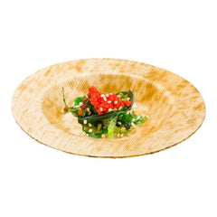 Bambuddha Round Natural Bamboo Small Plate - 3 1/2