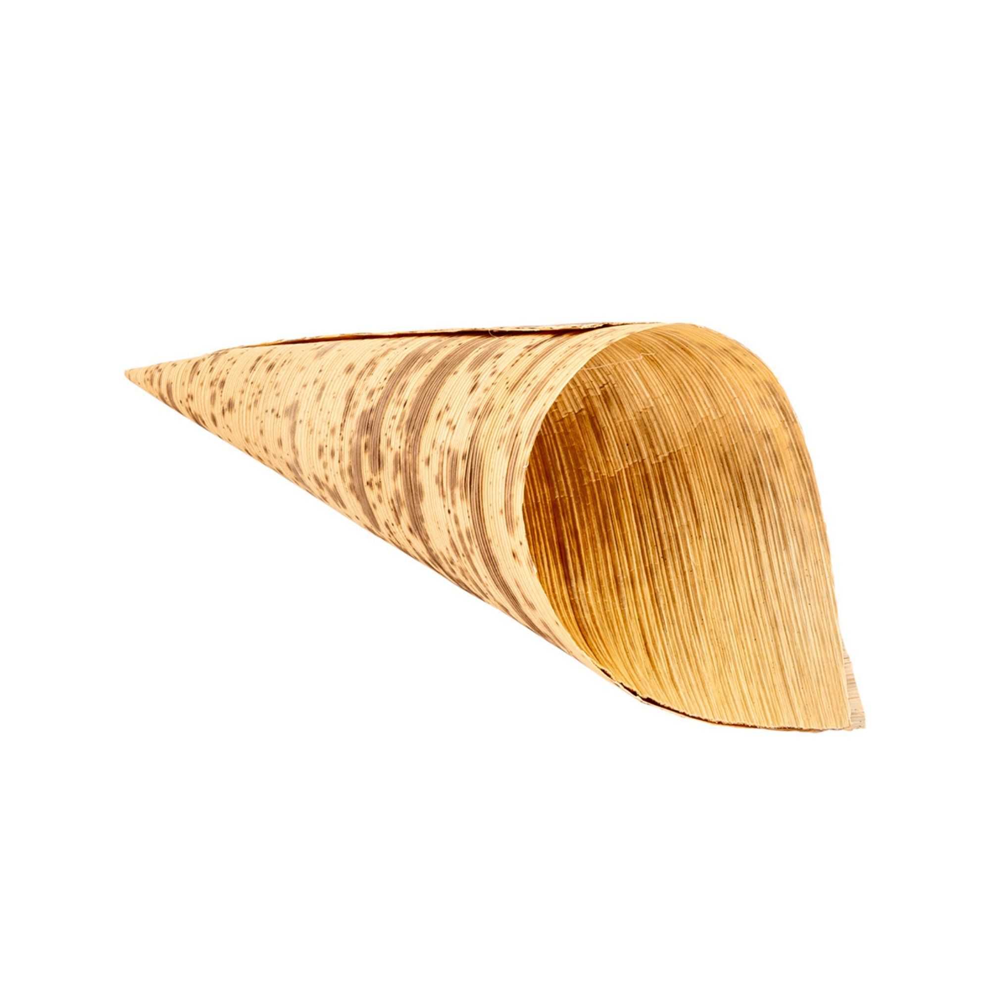 Bambuddha 3 oz Natural Bamboo Medium Cone - 5" x 2" x 2" - 4000 count box