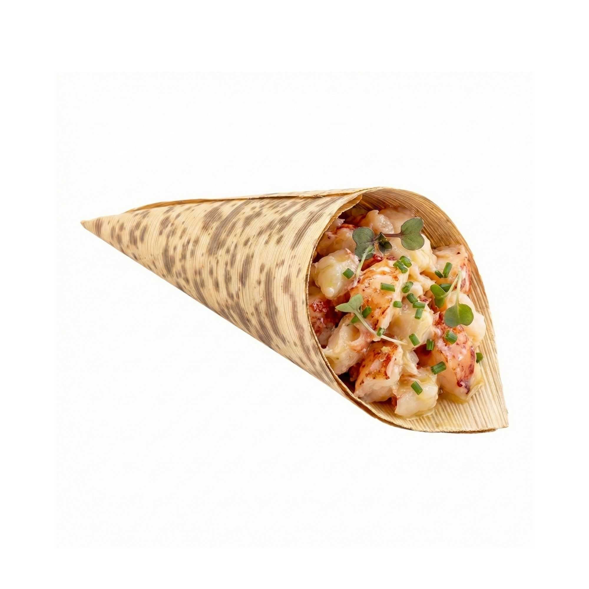 Bambuddha 3 oz Natural Bamboo Medium Cone - 5" x 2" x 2" - 4000 count box