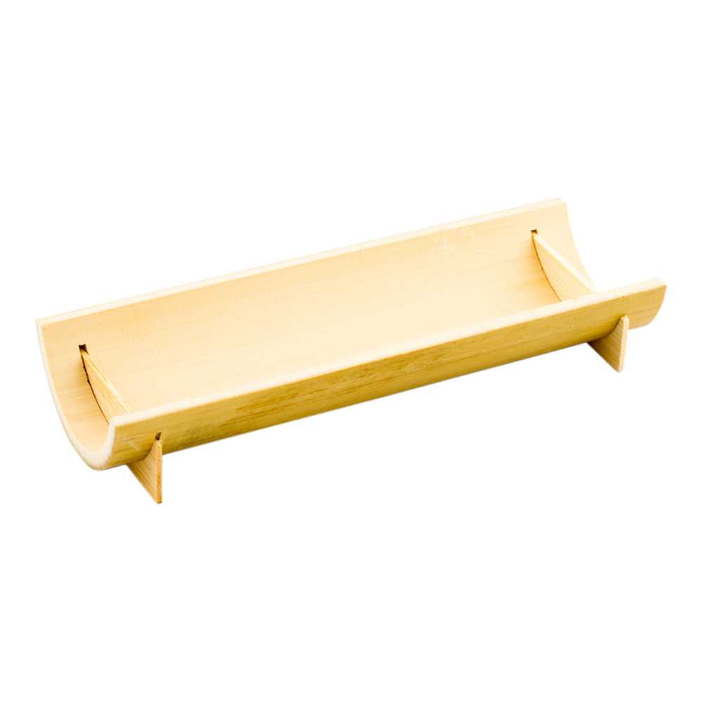 Bambuddha Rectangle Natural Bamboo Large Canoe - 6" x 2 1/4" x 1" - 500 count box