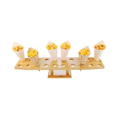 Bambuddha Oval Natural Bamboo Cone Stand - 20 slots - 22 1/2