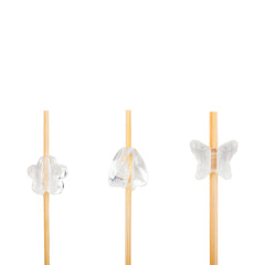 Clear Bamboo Acrylic Bead Skewer - Assorted Styles - 6