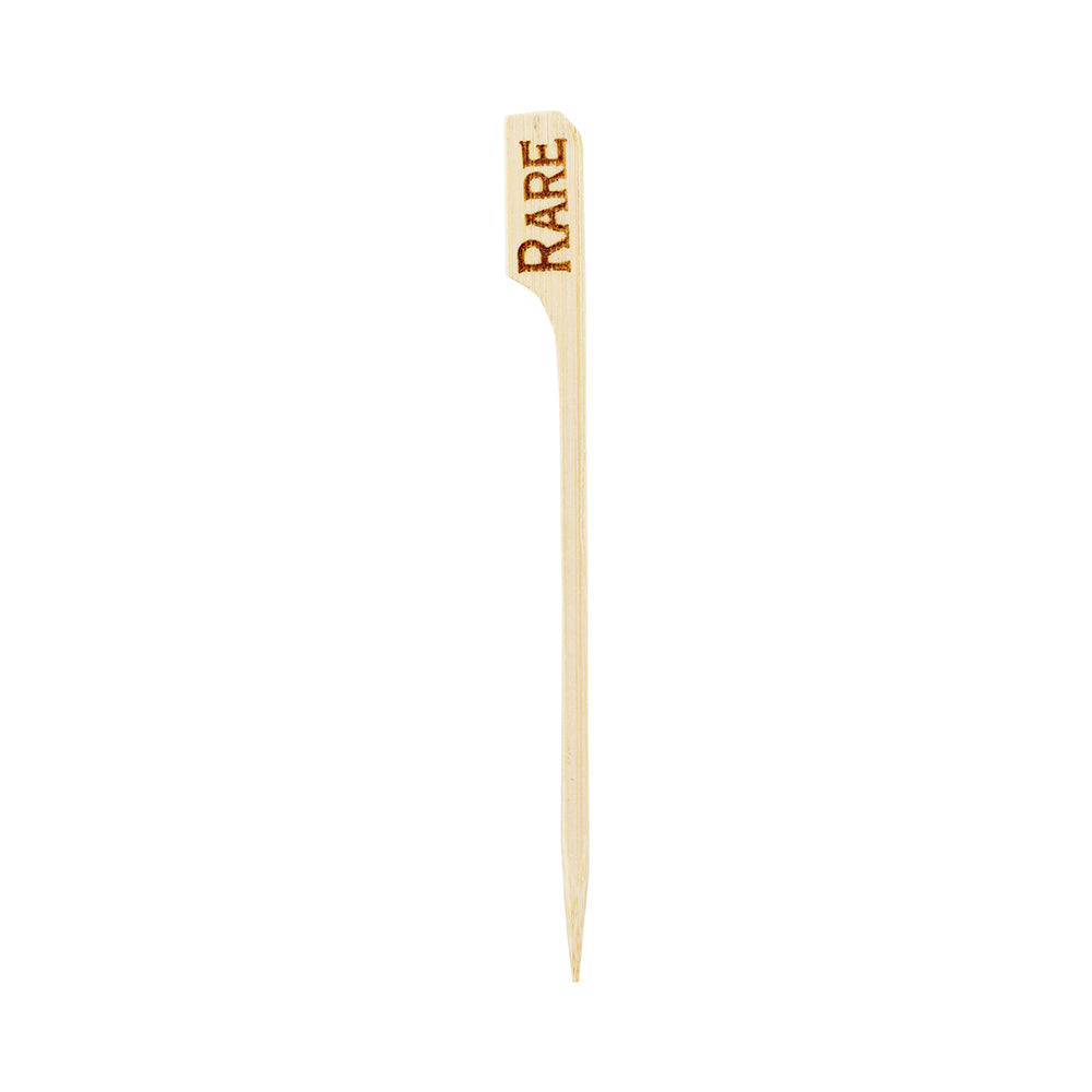 RW Smart Natural Bamboo Paddle Pick / Food Marker - Rare - 4" - 1000 count box