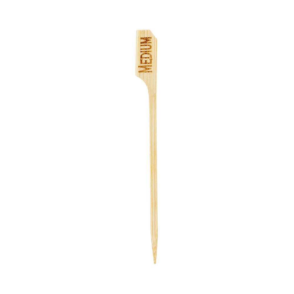 RW Smart Natural Bamboo Paddle Pick / Food Marker - Medium - 4" - 10000 count box