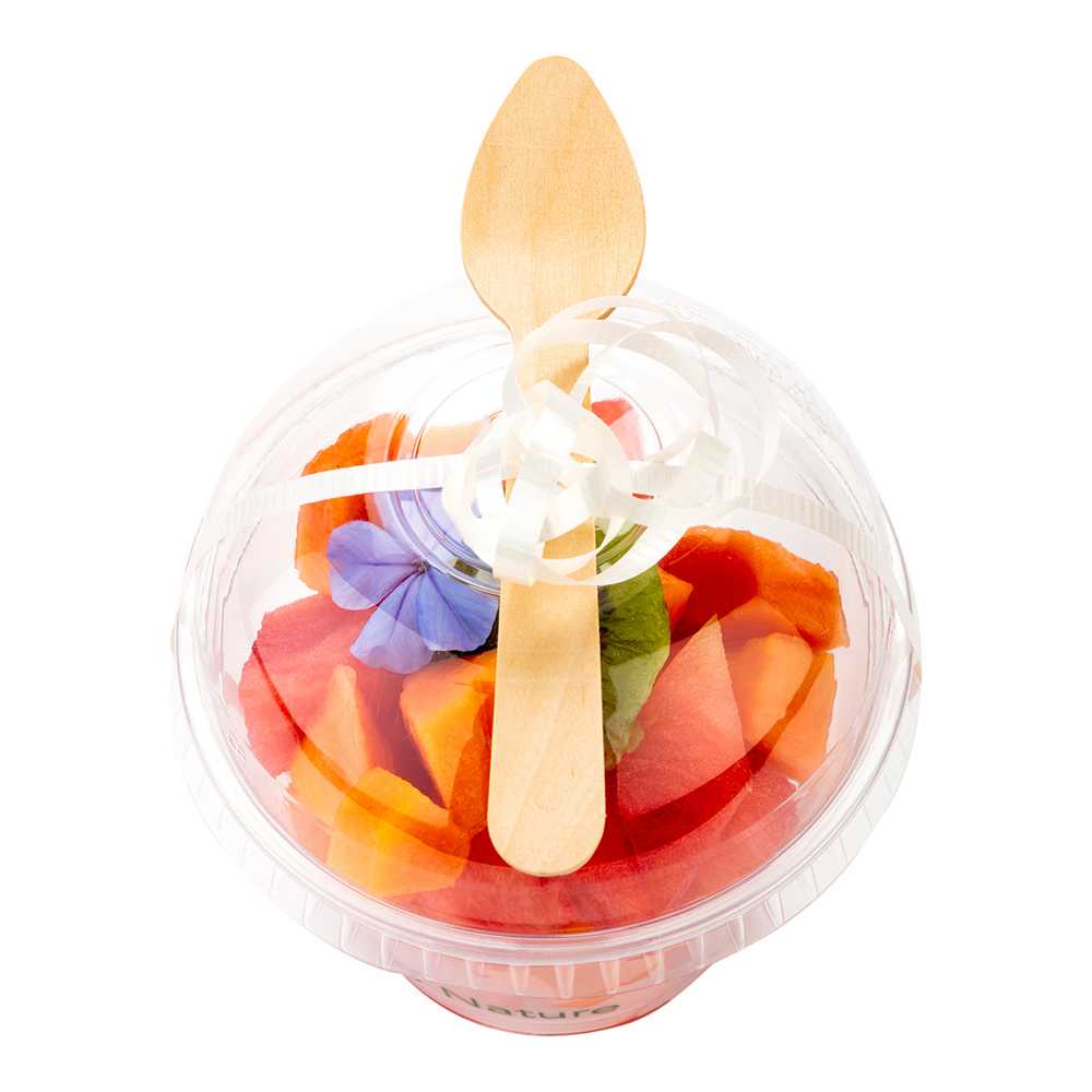 Taipei Natural Wood Mini Spoon - 4 1/4" x 1" x 1/2" - 10000 count box