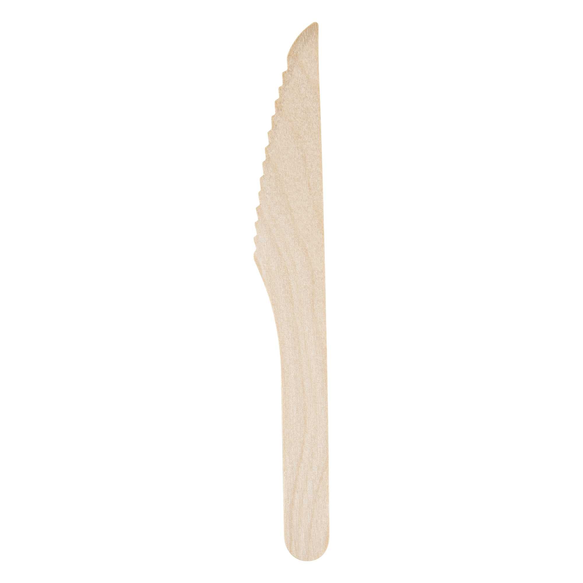 Taipei Natural Wood Knife - 6 1/2" x 3/4" - 5000 count box