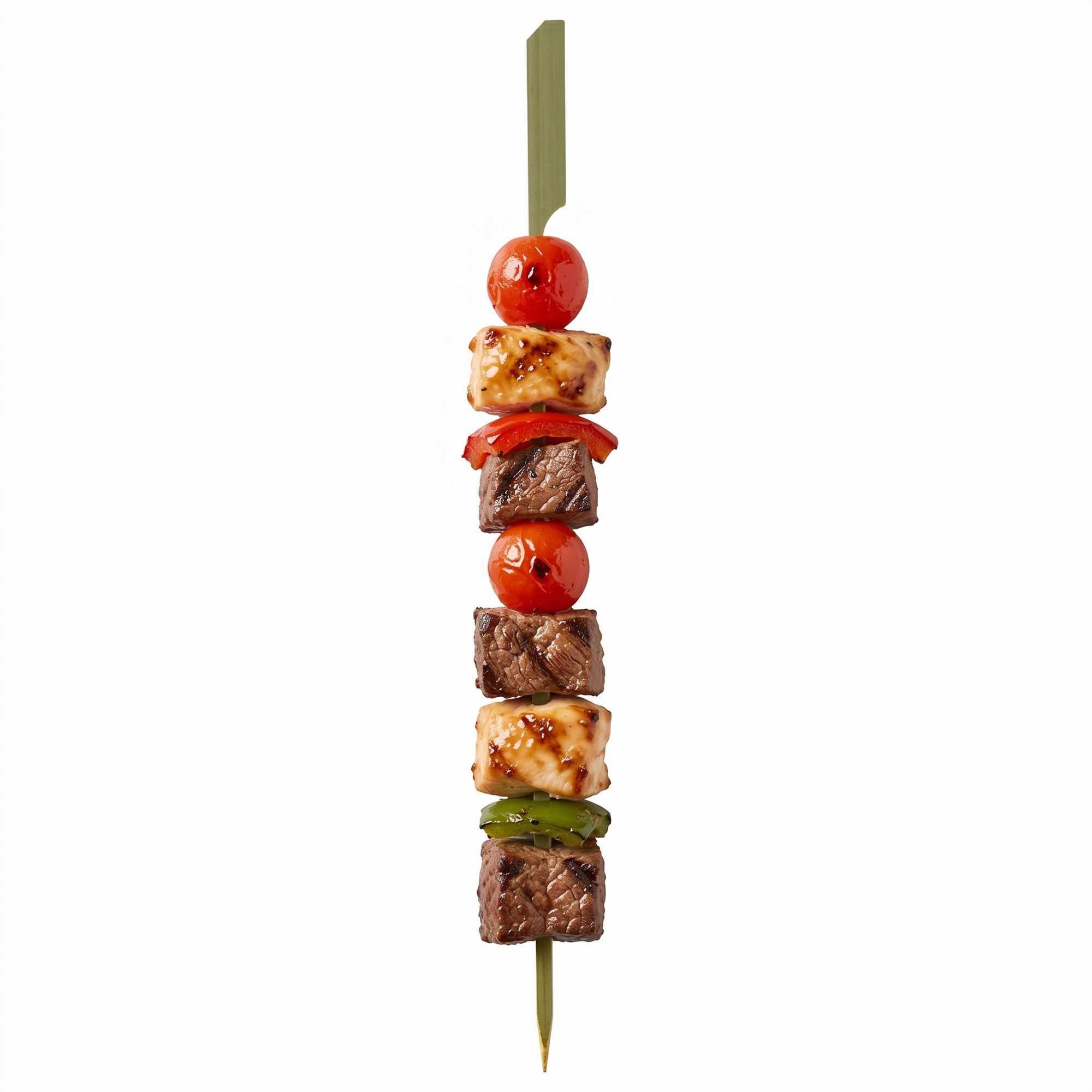 Pixy Natural Bamboo Paddle Grill Skewer - 10" - 100 count box