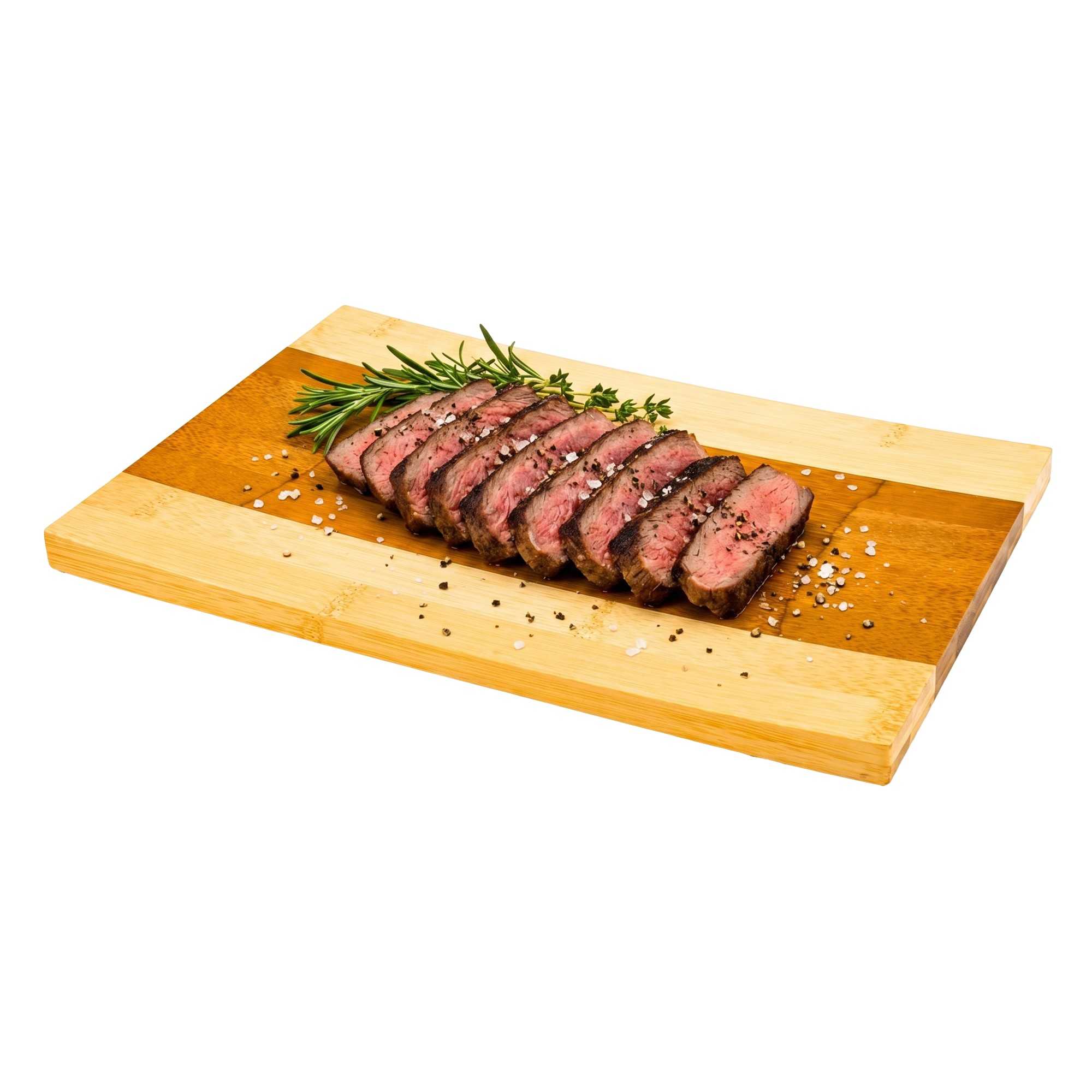 Bambuddha Japanese Shinto Rectangle Natural Bamboo Sushi Plate - 10 1/2" x 7" x 1" - 10 count box