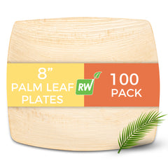 Midori Square Natural Palm Leaf Large Plate - 8