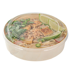 Taipei Clear Plastic Lid - Fits Poplar Large Container - 100 count box
