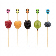 Pixy Assorted Bamboo Skull Pick - 4