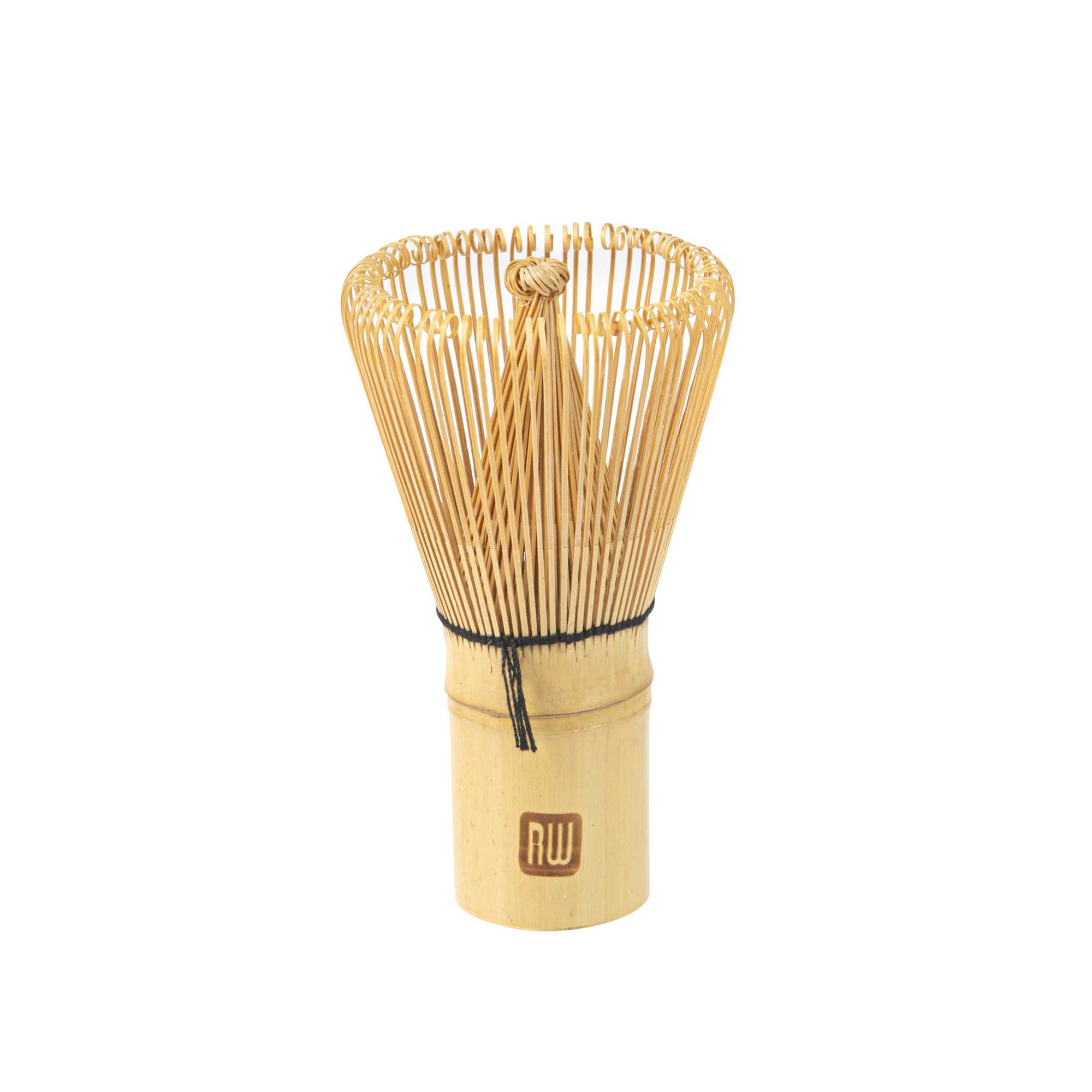 Dojo Natural Bamboo Matcha Whisk Chasen - Clear Plastic Case - 2 1/4" x 2 1/4" x 4" - 1 count box