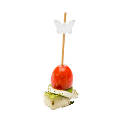 White Bamboo Butterfly Skewer - 4