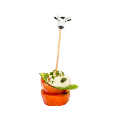 White Bamboo Happy Cow Skewer - 4