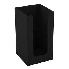 Restpresso Black Bamboo Coffee Cup / Lid / Cocktail Napkin Organizer - 4 1/2