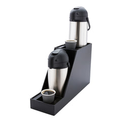 Restpresso Black Bamboo Dual Airpot Coffee Dispenser Display - 23 1/2