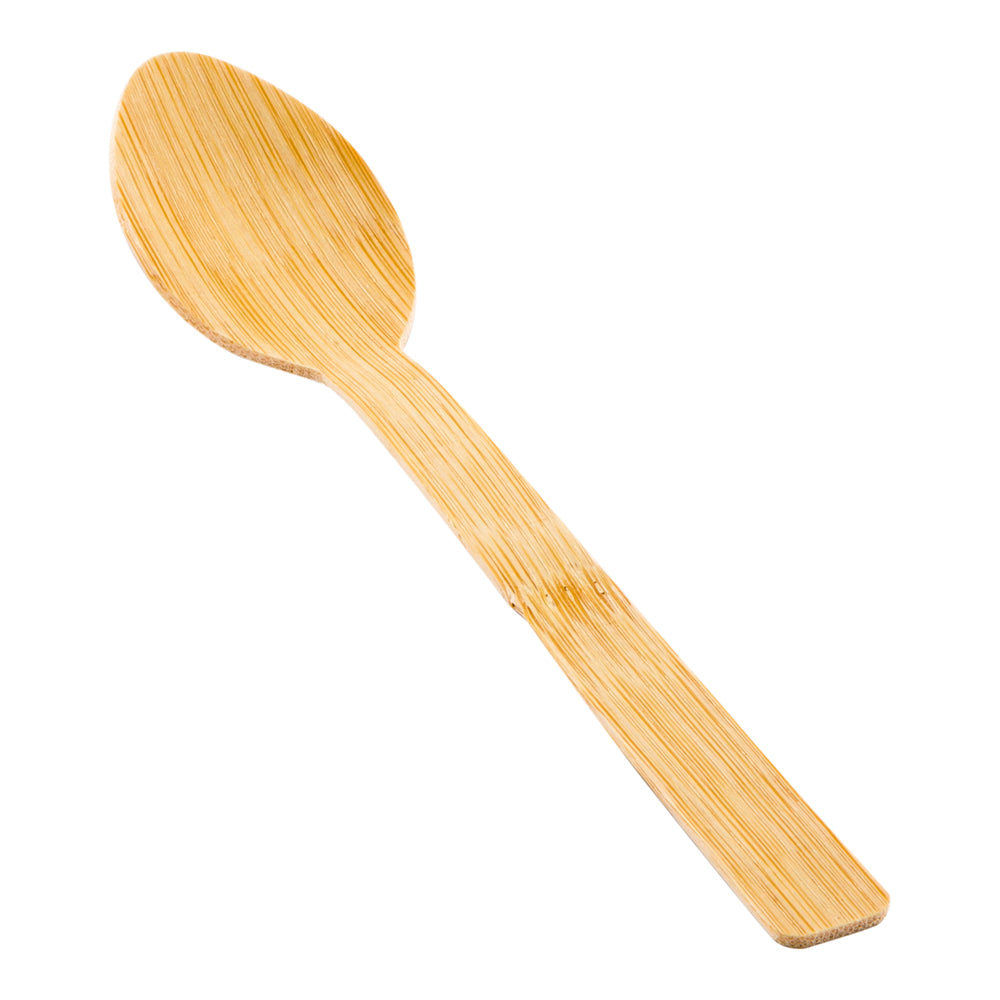 Bambuddha Natural Bamboo Disposable Spoon - 6 3/4" x 1 1/4" x 1/2" - 500 count box
