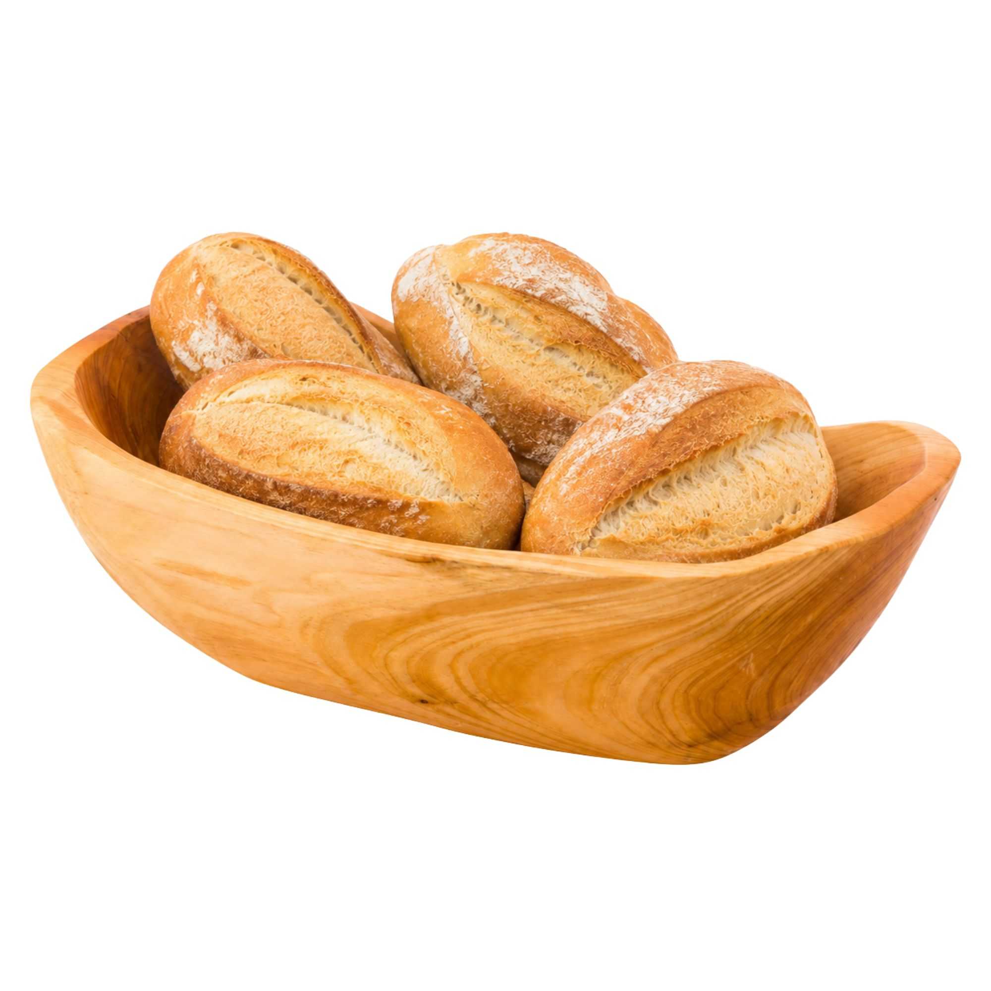 Nature Tek 37 oz Oval Natural Wood Serving Bowl - 11 1/4" x 6 1/4" x 3 1/2" - 1 count box