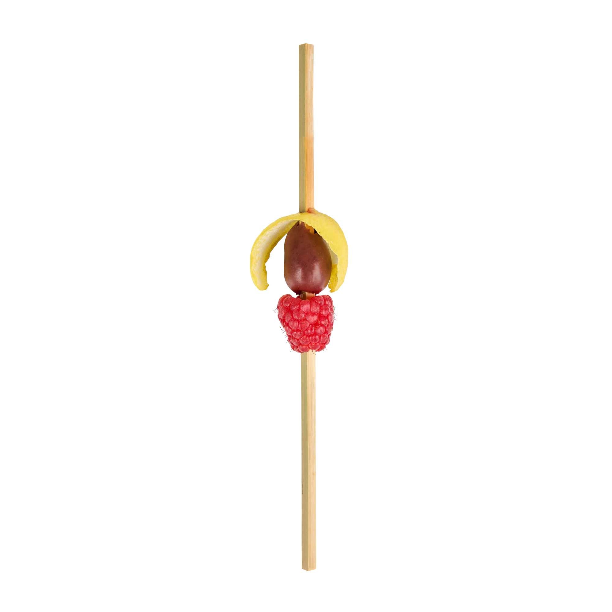 Pixy Natural Bamboo Triangle Skewer / Stirrer - 7 1/2" - 100 count box