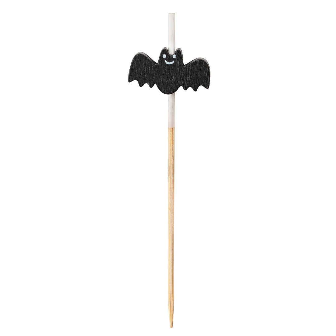 Pixy Black Bamboo Happy Bat Pick - 3 1/2" - 1000 count box