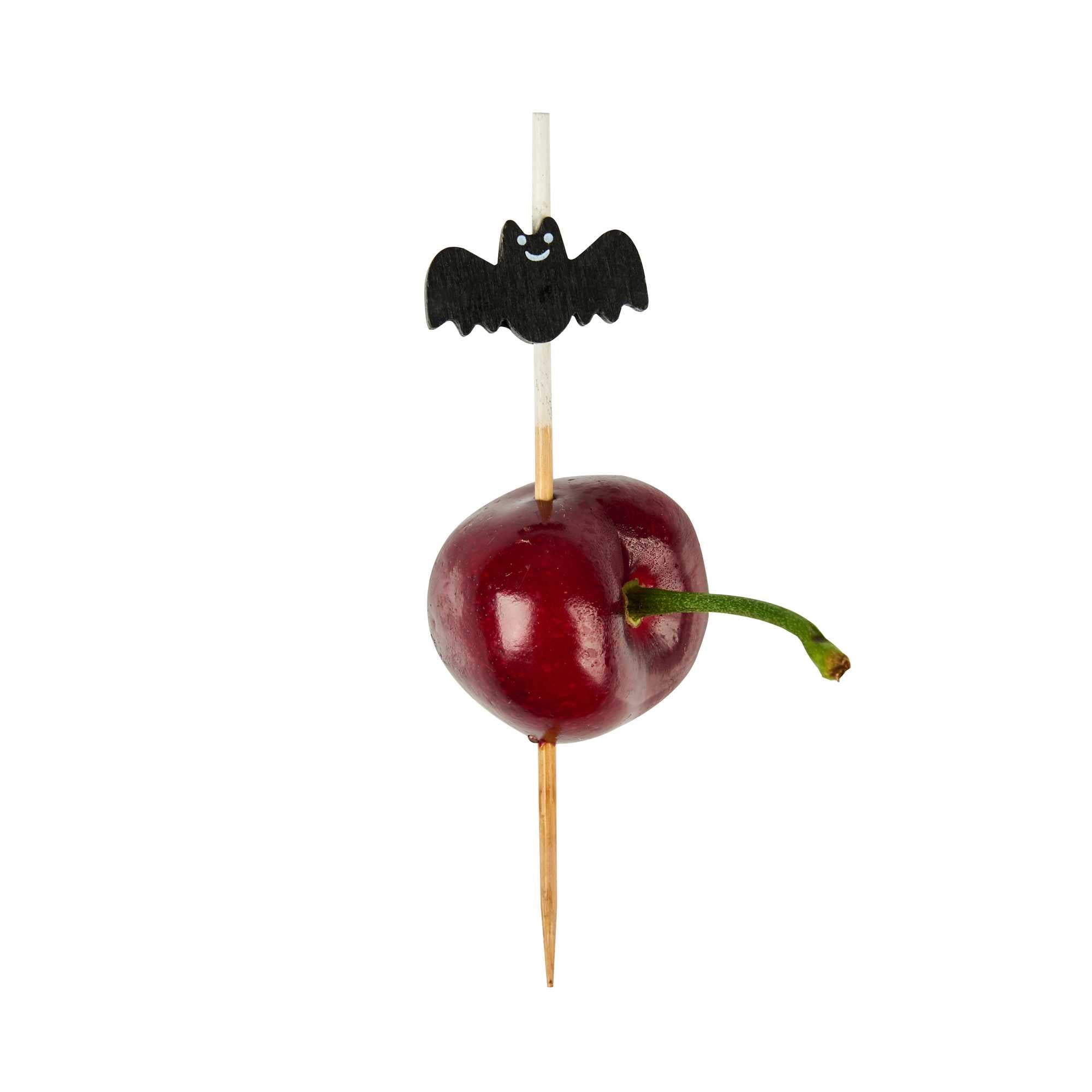 Pixy Black Bamboo Happy Bat Pick - 3 1/2" - 1000 count box