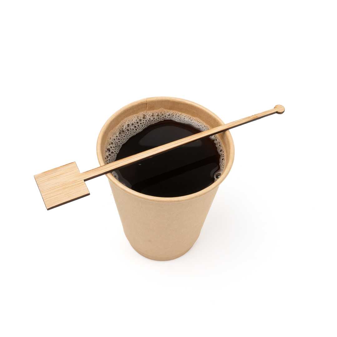 Restpresso Natural Bamboo Coffee Stirrer - Square Top - 7" - 5000 count box