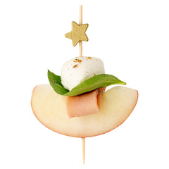 Gold Bamboo Star Pick - 3 1/2