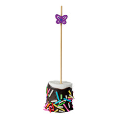 Pixy Purple Bamboo Butterfly Pick - 4 3/4