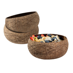 Coco Casa 21 oz Handmade River Coconut Bowl - 10 count box