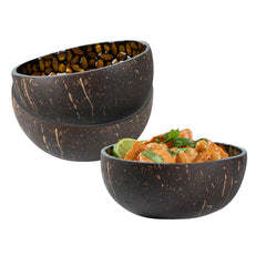 Coco Casa 16 oz Yellow Handmade Flower Coconut Bowl - 1 count box