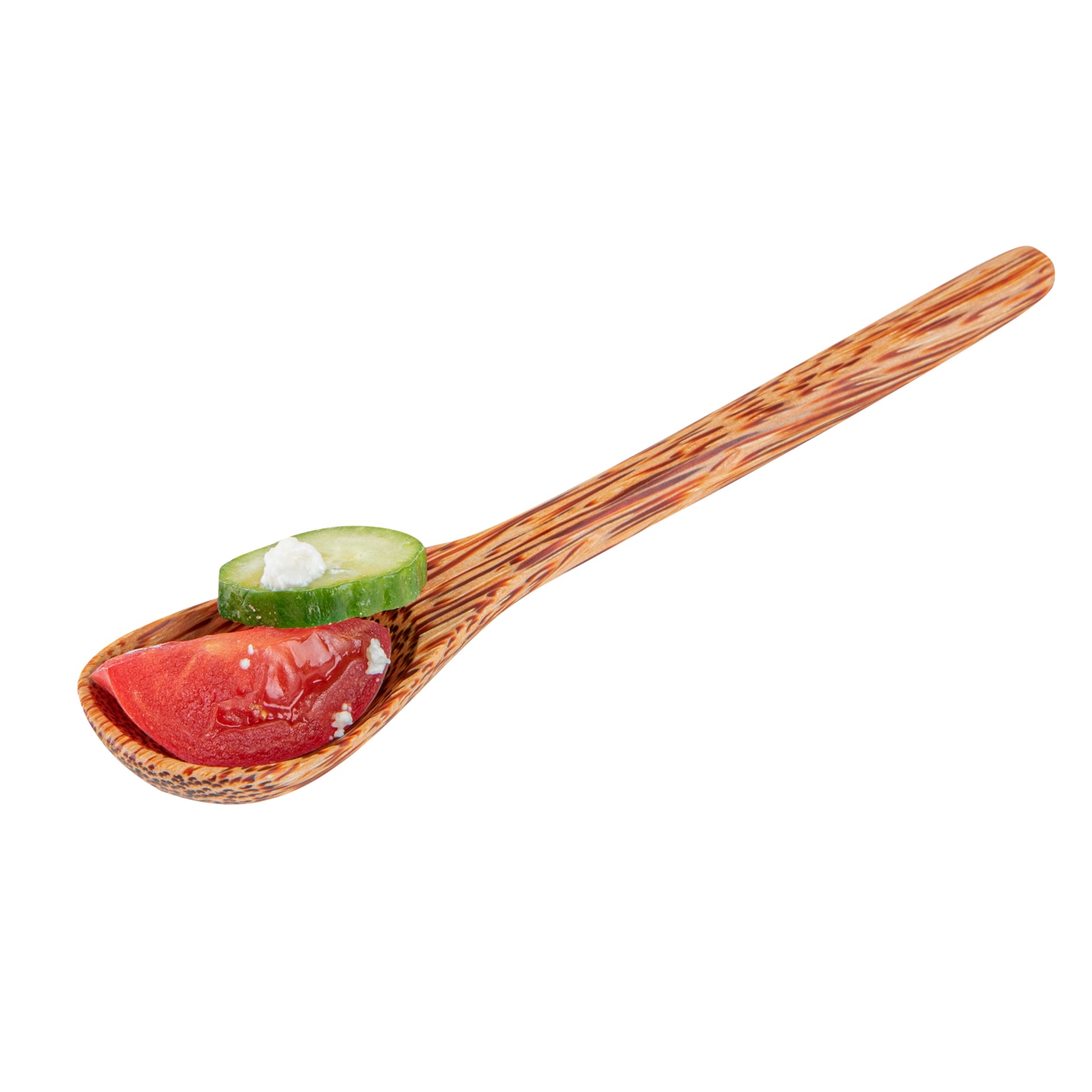 Coco Casa Natural Handmade Coconut Spoon - 5 1/2" x 1" x 3 1/4" - 4 count box