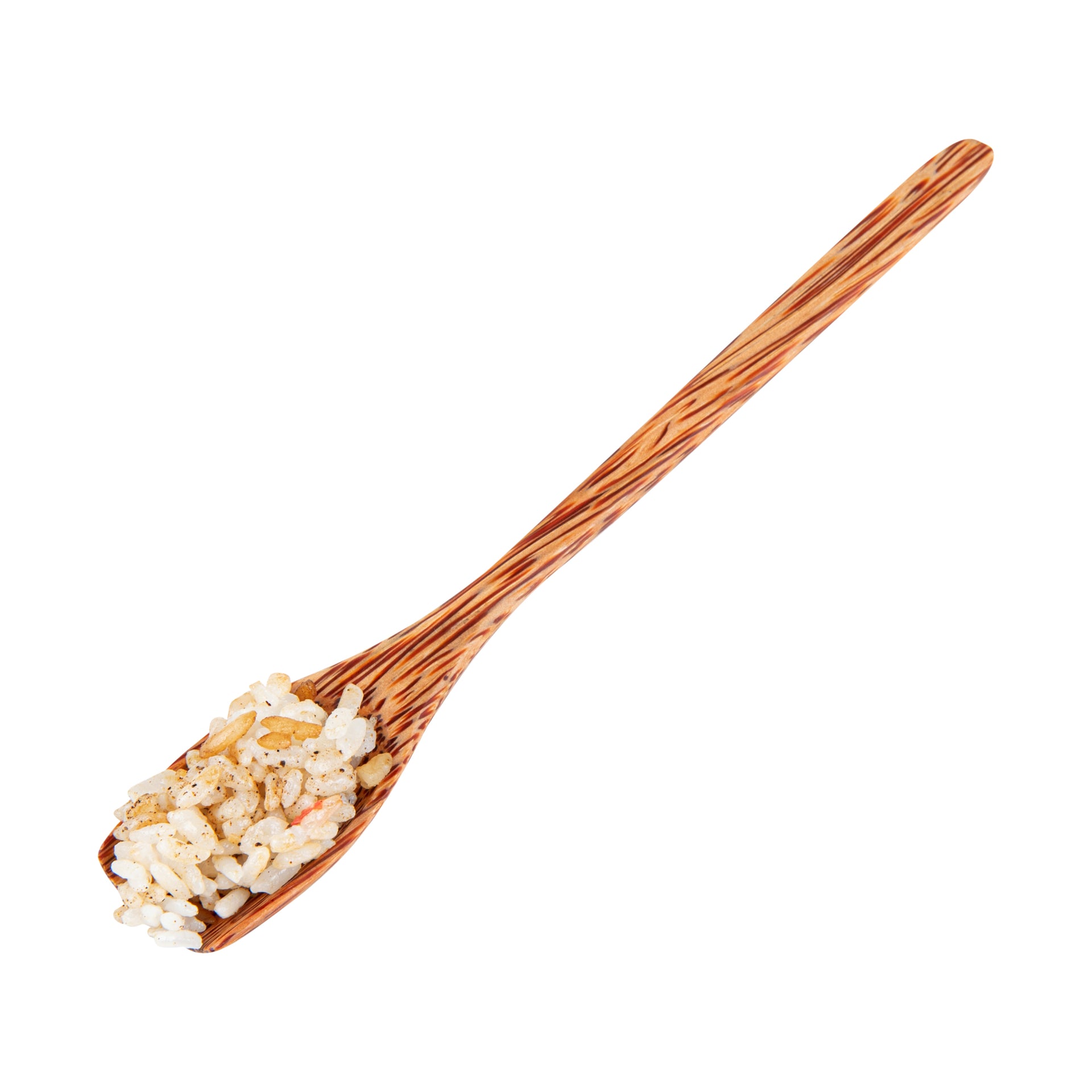 Coco Casa Natural Handmade Coconut Spoon - Blunt End - 7" x 1" - 4 count box