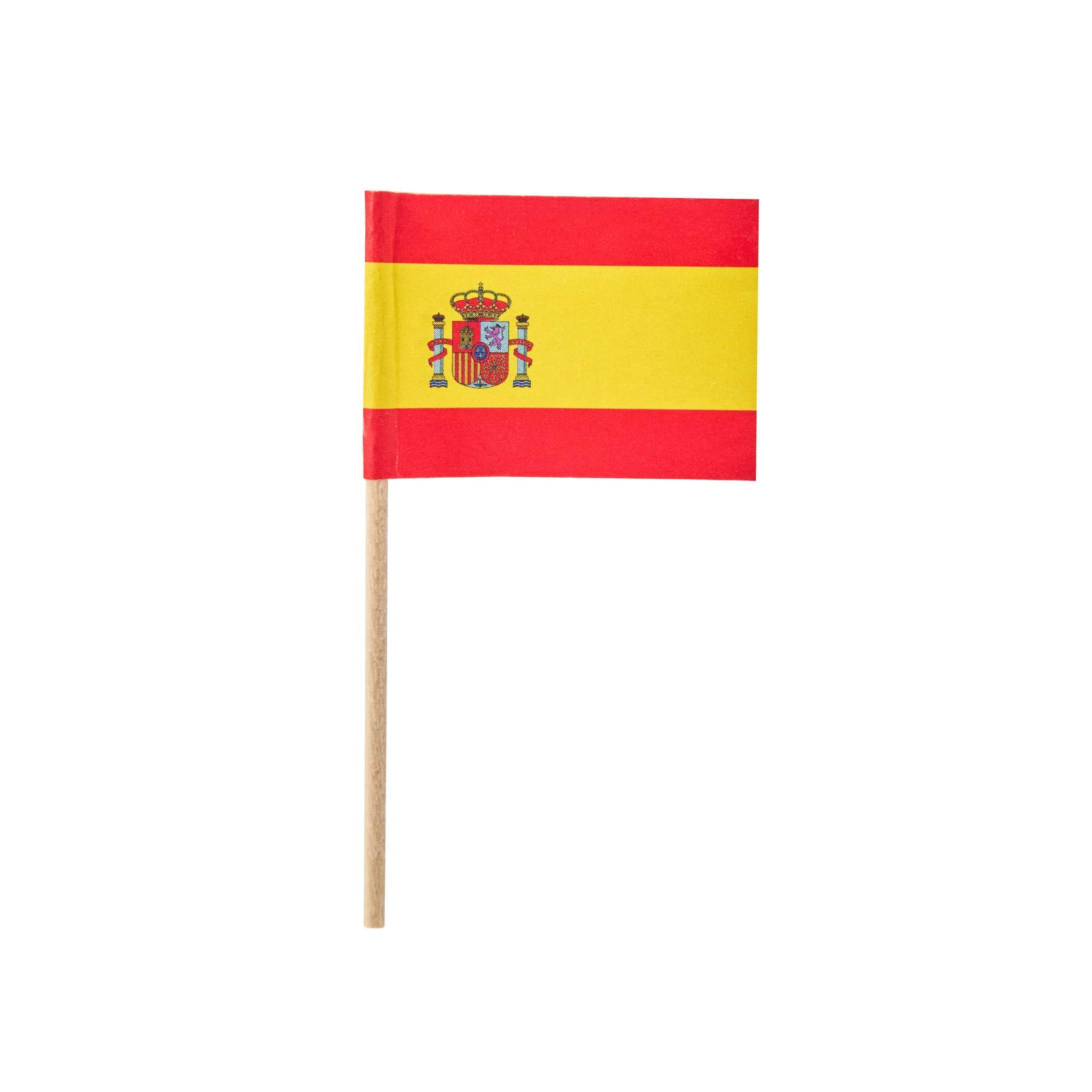 Chef 101 Spanish Flag Food Pick - 2 1/2" - 100 count box