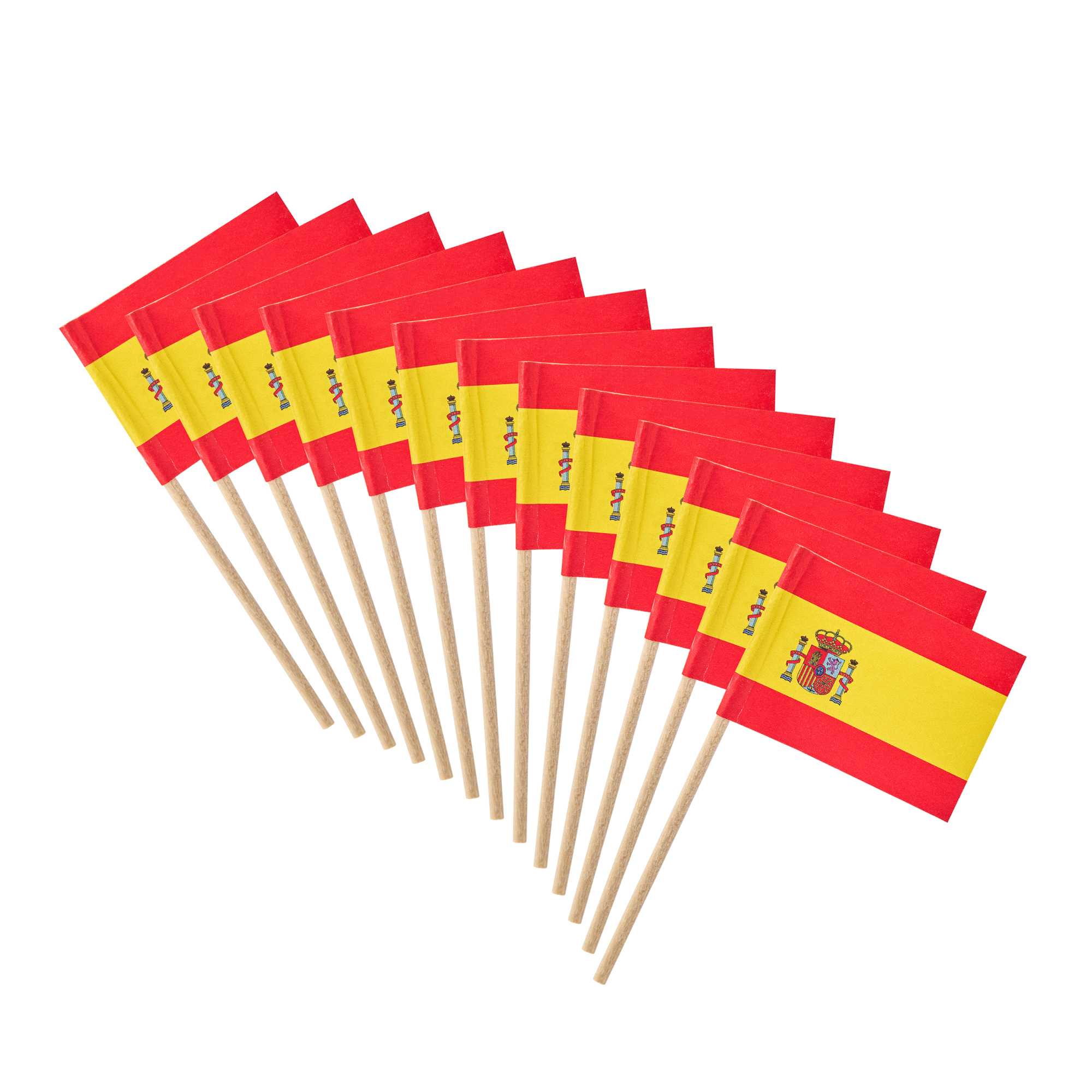 Chef 101 Spanish Flag Food Pick - 2 1/2" - 100 count box