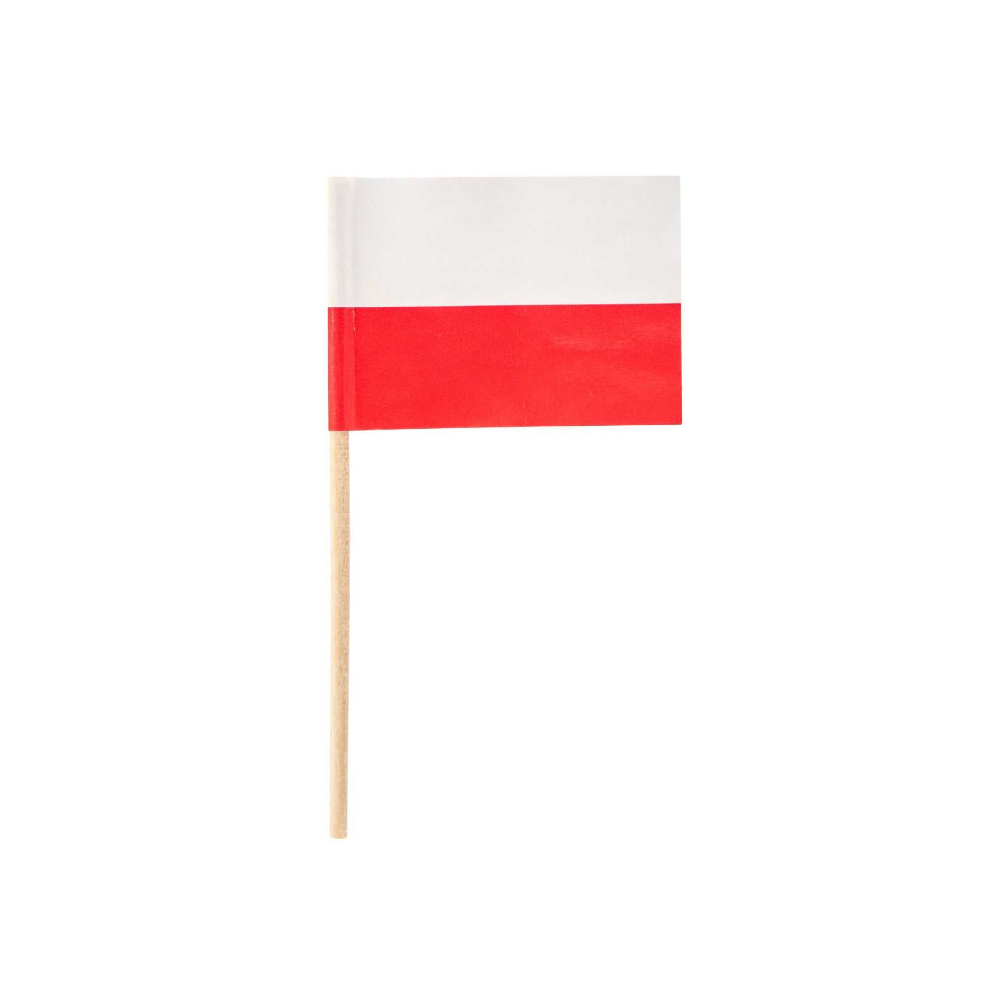 Chef 101 Polish Flag Food Pick - 2 1/2" - 100 count box