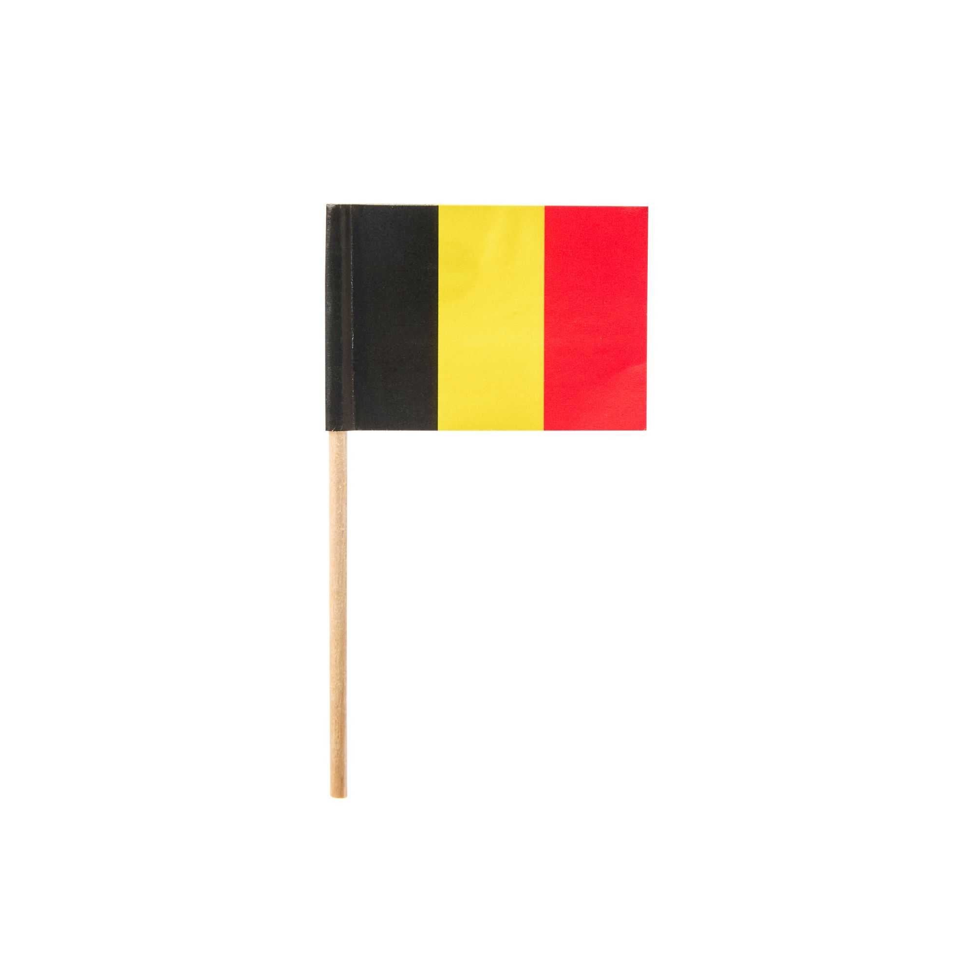 Chef 101 Belgian Flag Food Pick - 2 1/2" - 100 count box
