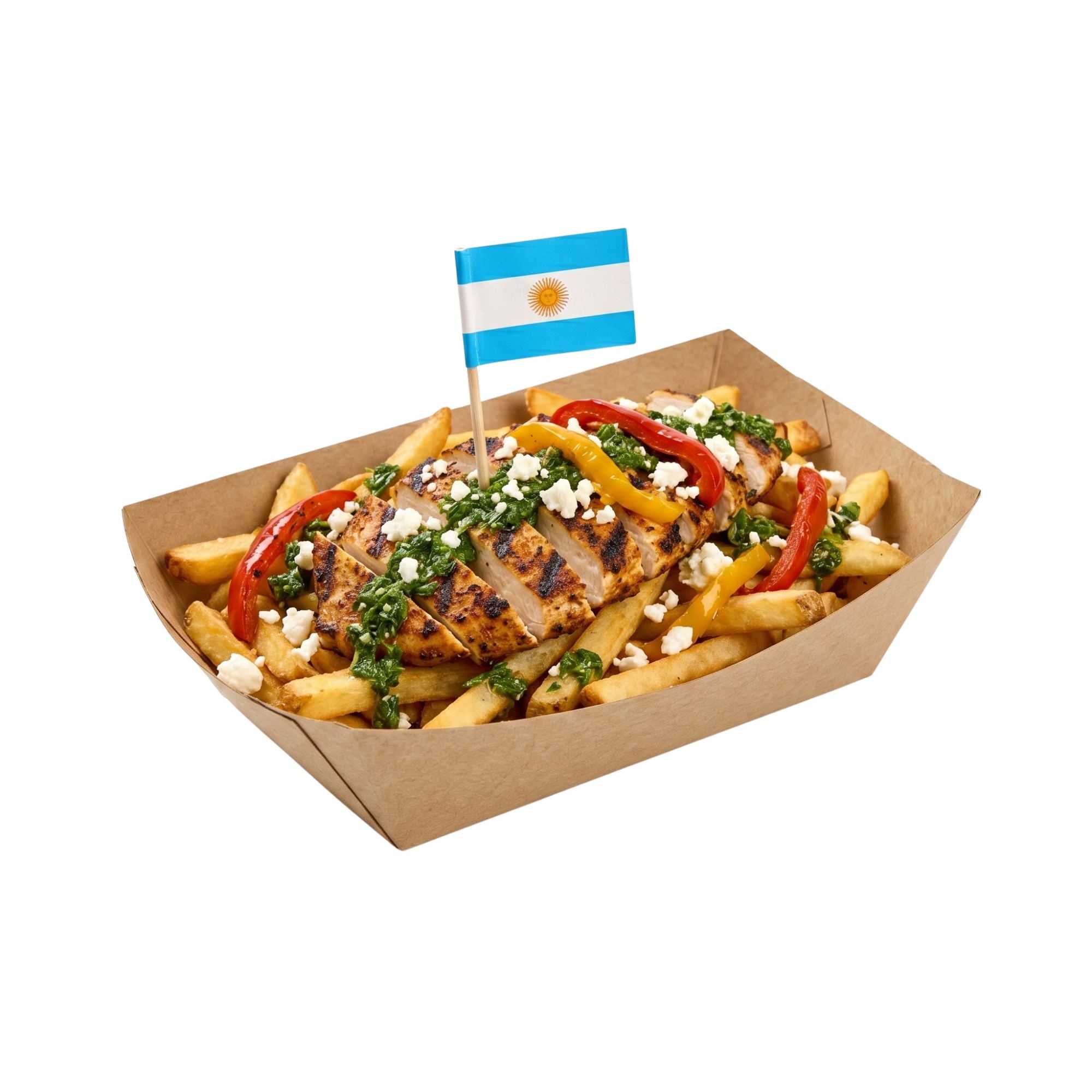 Chef 101 Argentine Flag Food Pick - 2 1/2" - 100 count box