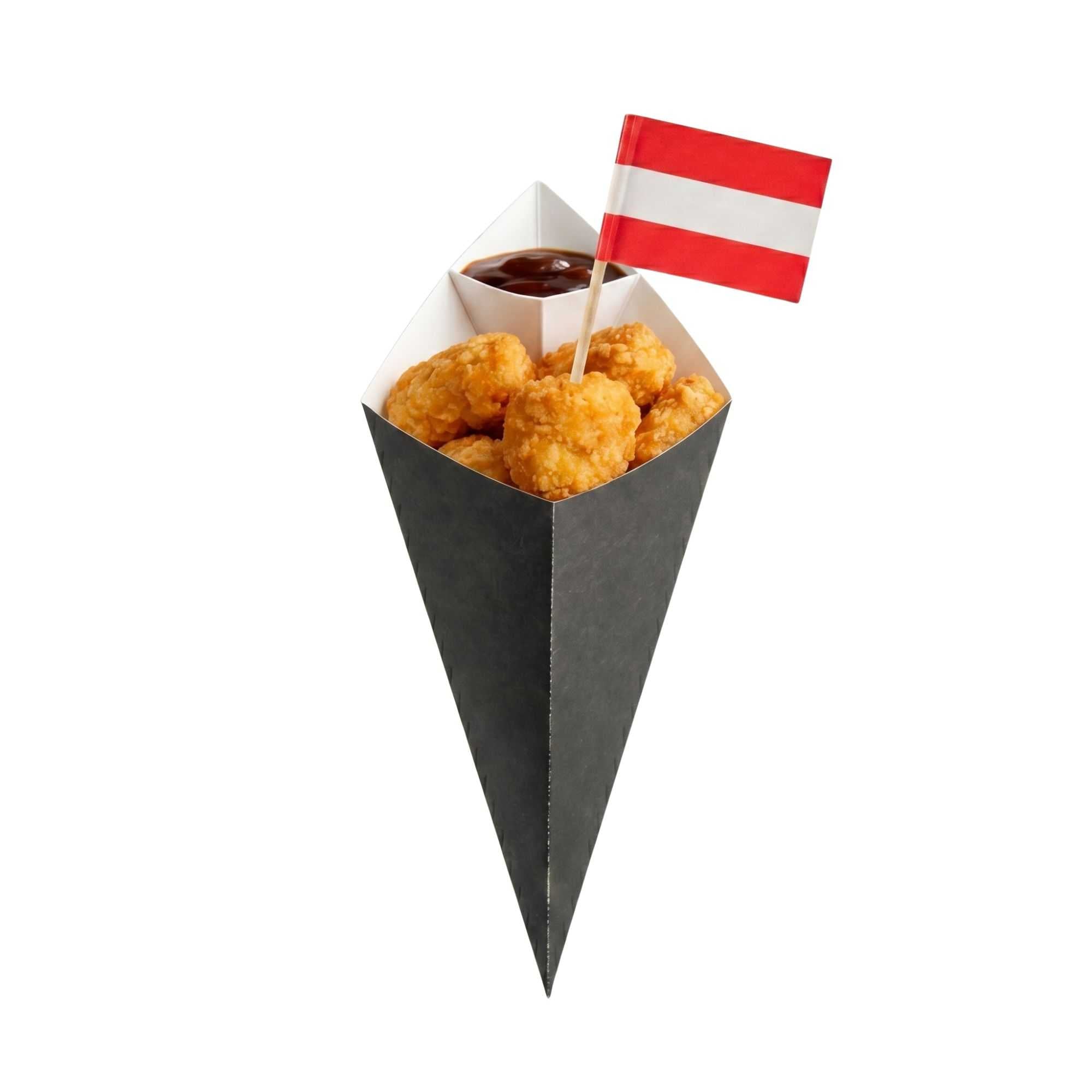 Chef 101 Austrian Flag Food Pick - 2 1/2" - 100 count box