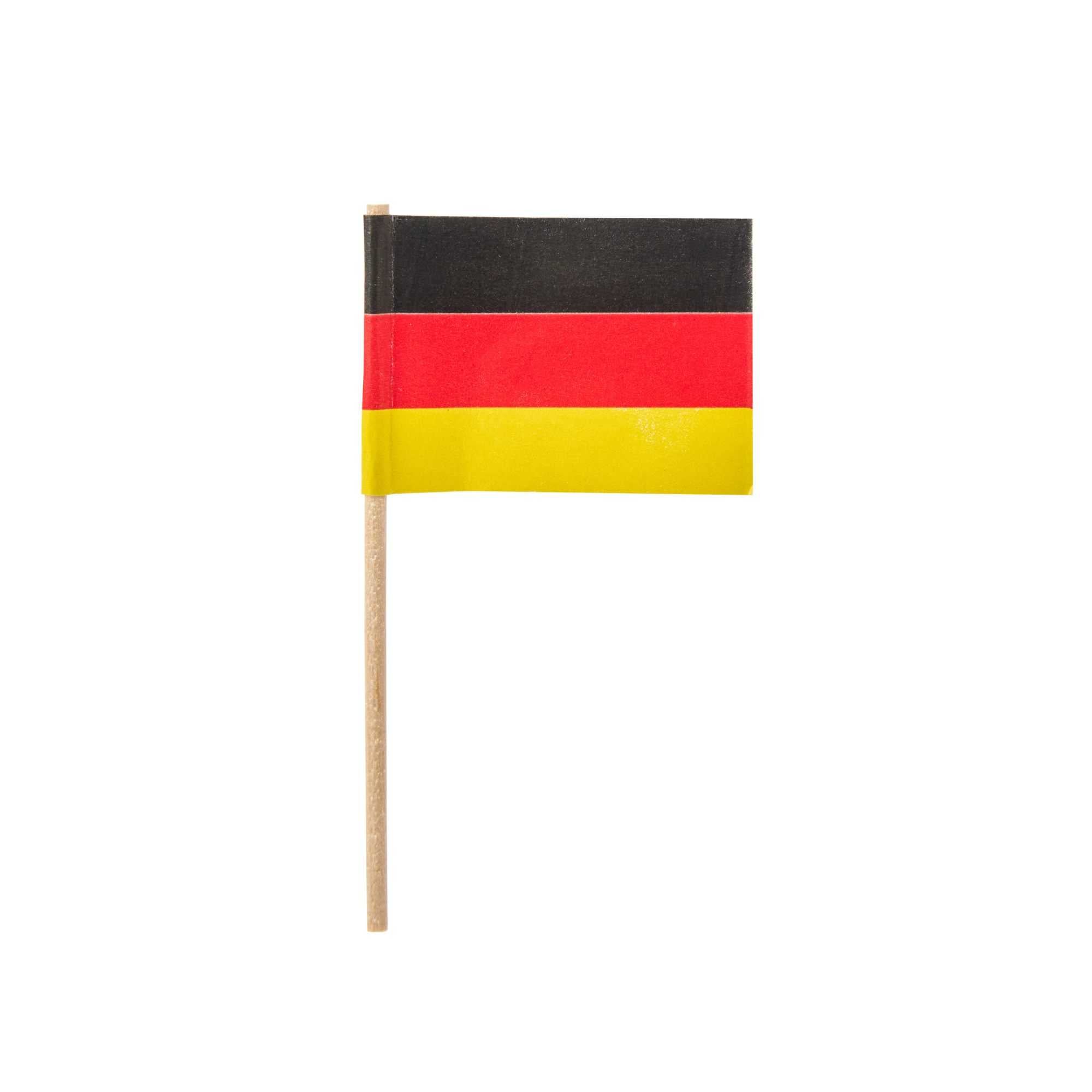 Chef 101 German Flag Food Pick - 2 1/2" - 100 count box