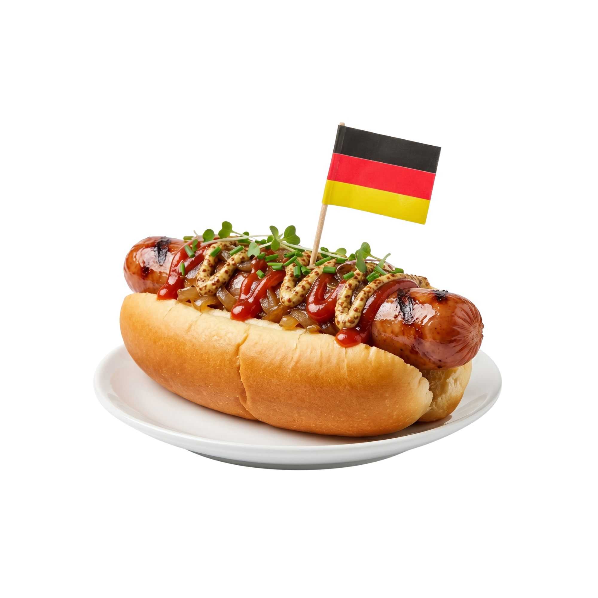 Chef 101 German Flag Food Pick - 2 1/2" - 100 count box