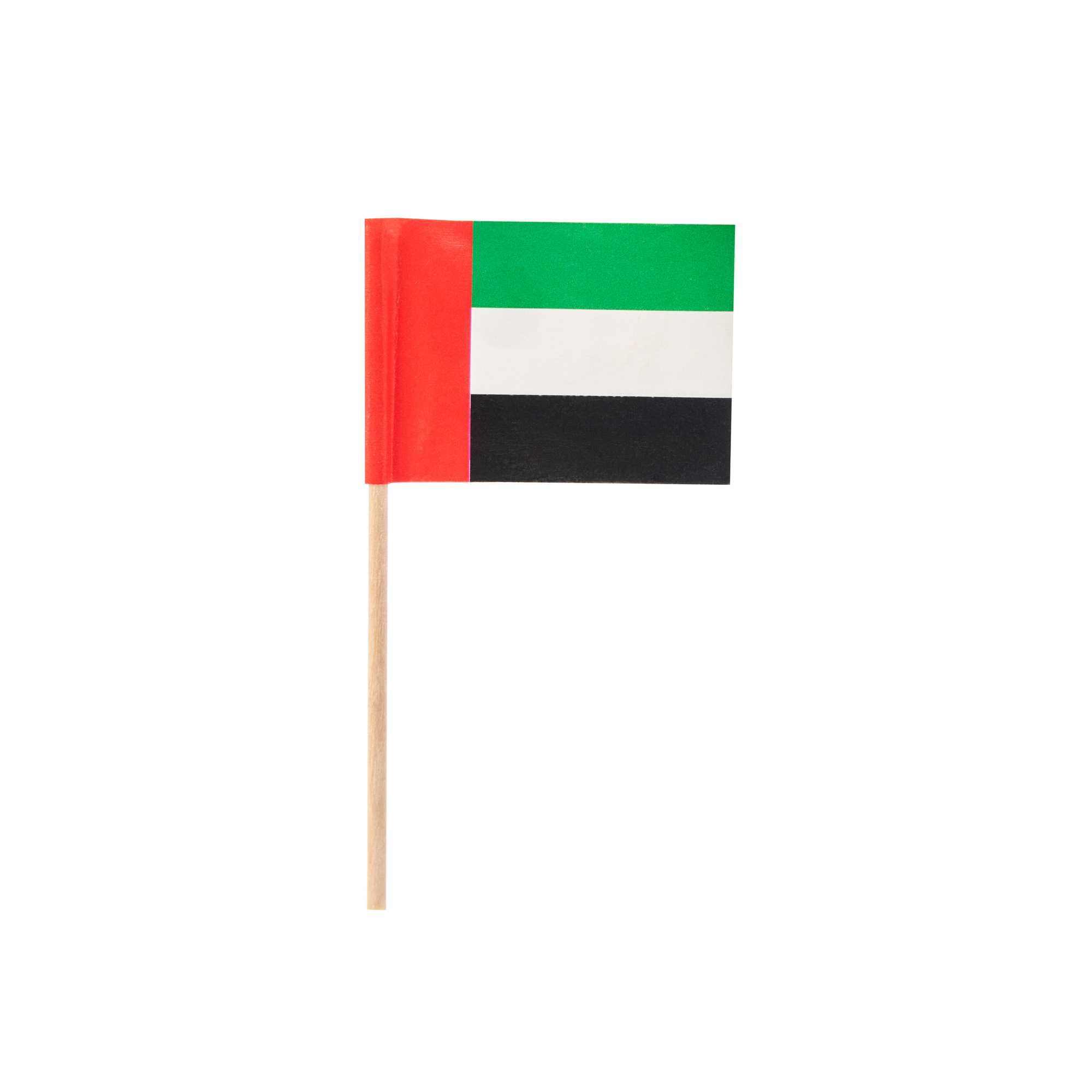 Chef 101 United Arab Emirates Flag Food Pick - 2 1/2" - 100 count box