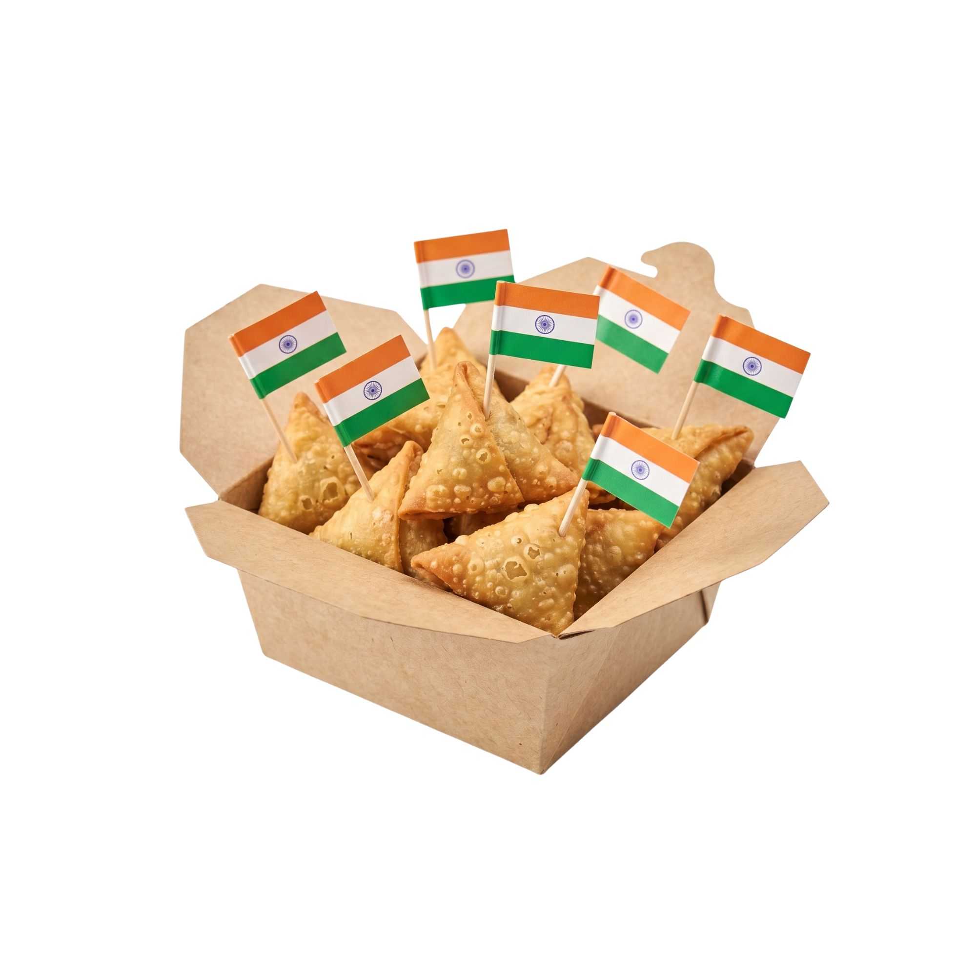 Chef 101 Indian Flag Food Pick - 2 1/2" - 100 count box