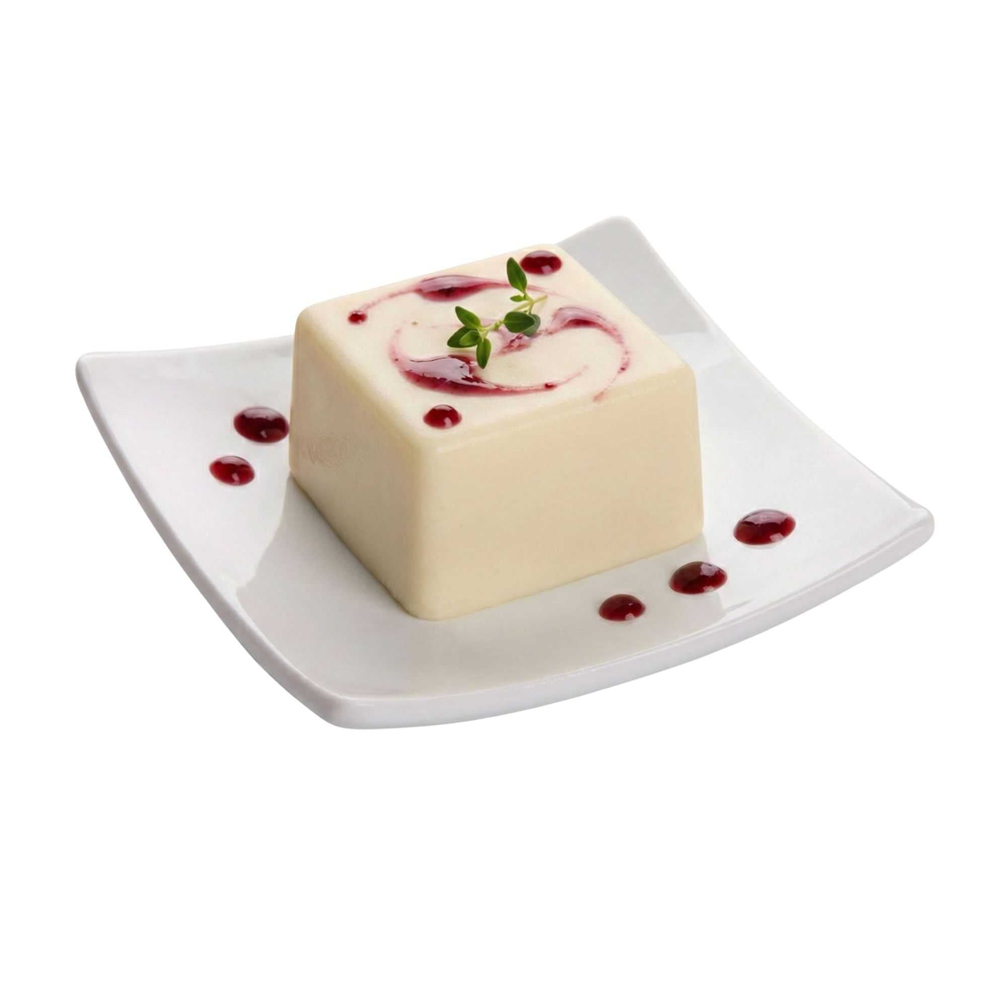 Chef 101 Square White Porcelain Mini Volare Dish - 3" x 3" x 1/2" - 10 count box