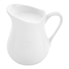 4 oz Round White Porcelain Classic Cream Cup - 3