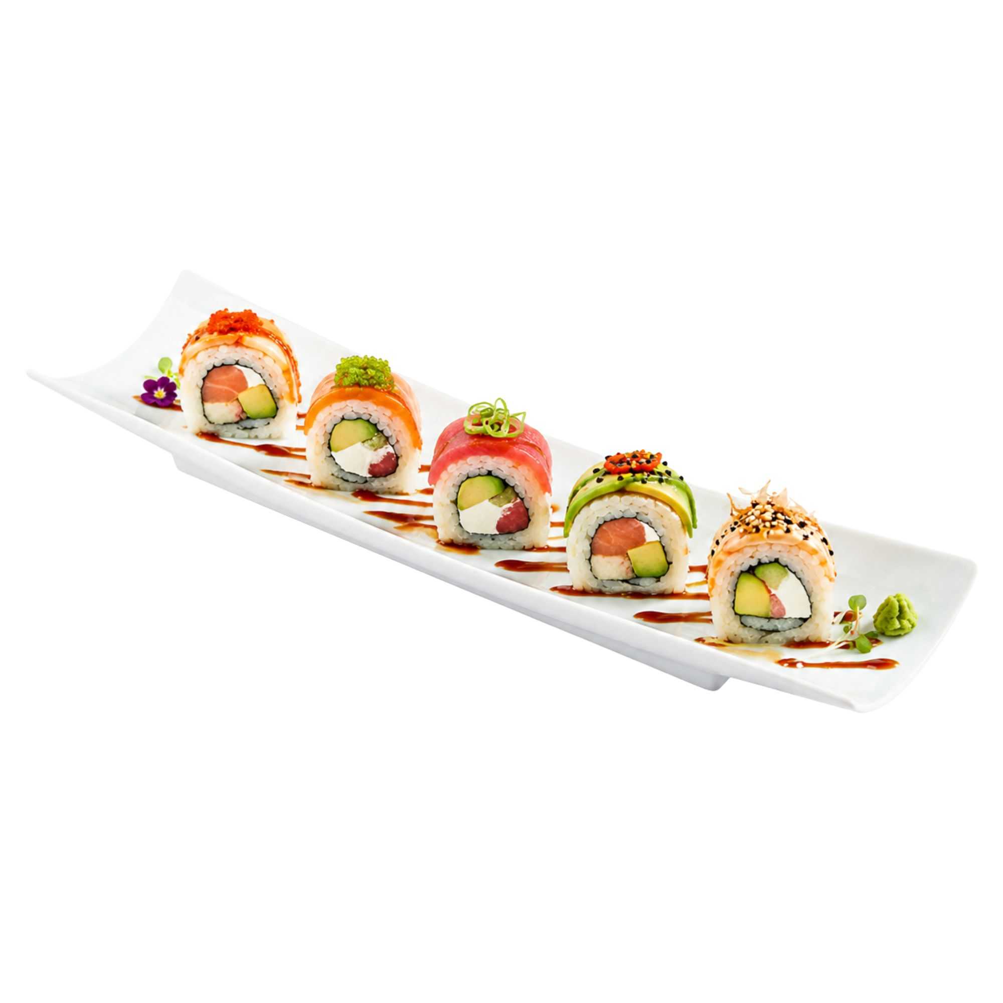 Chef 101 Shinto Rectangle White Porcelain Plate - 17" x 4" x 1 3/4" - 1 count box