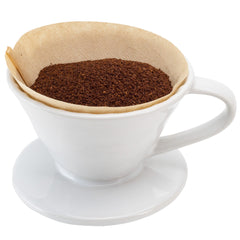Restpresso 10 oz White Ceramic Coffee Dripper - 4